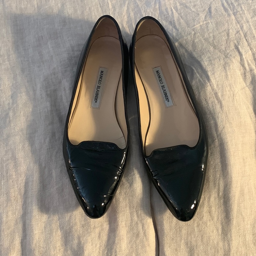 Patent Leather Manolo Blahnik Patents Leather Loafers